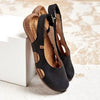 Gedempte slingback-sandalen met gesloten neus en uitsnijdingen