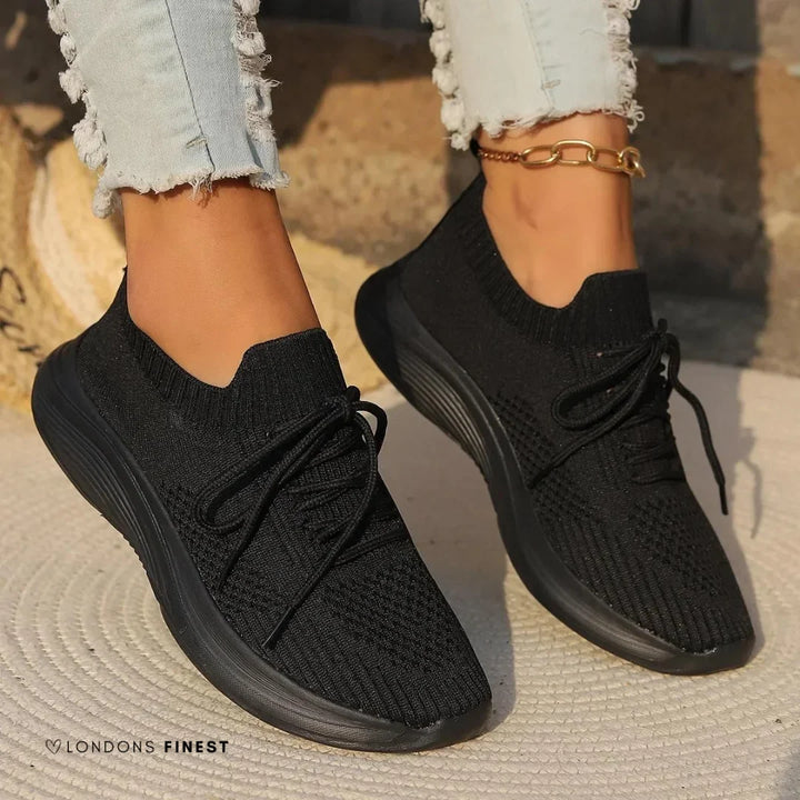 Gebreide sneakers met sokachtige enkel