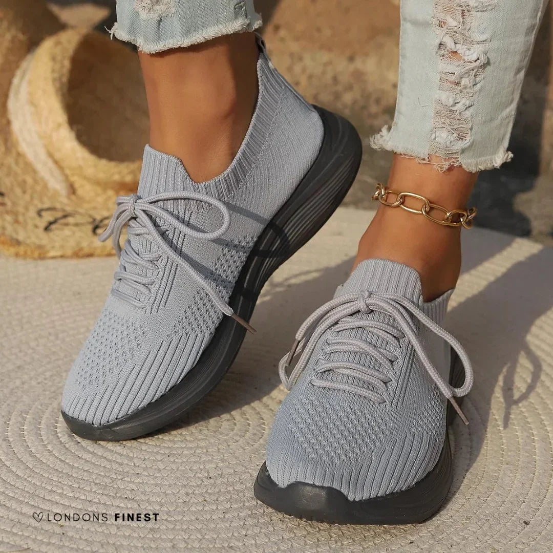 Gebreide sneakers met sokachtige enkel
