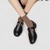 Leren Mary Jane schoenen met vierkante neus en extra demping