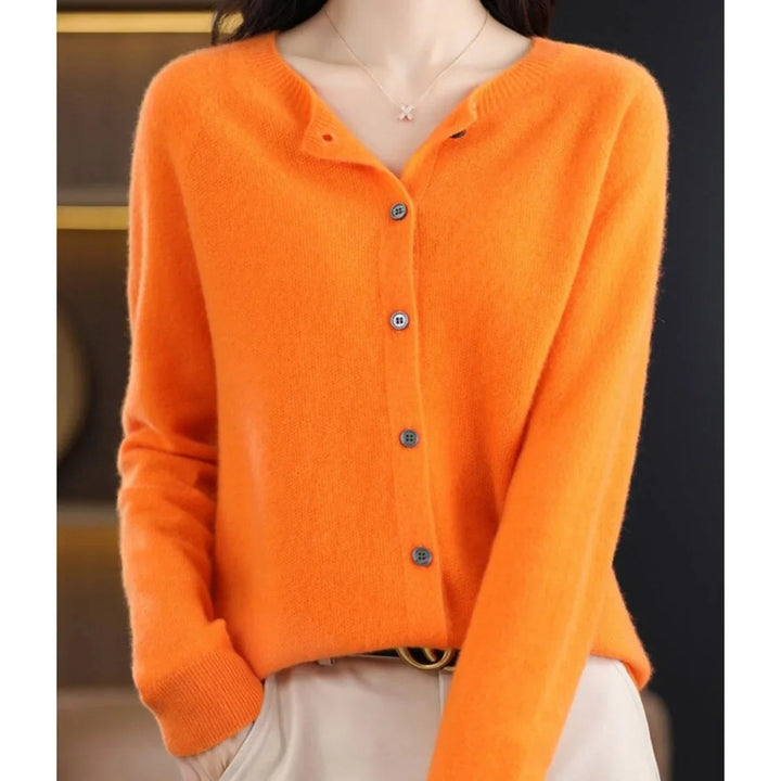 Oversized cardigan van merinowol met knoopsluiting