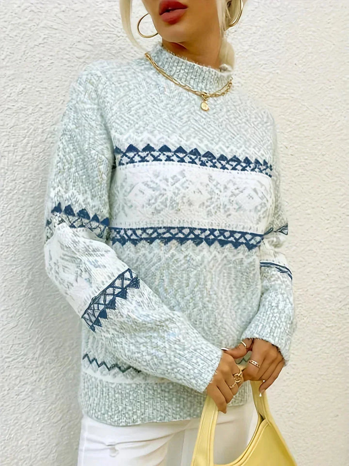 Relaxed fit Fair Isle-coltrui