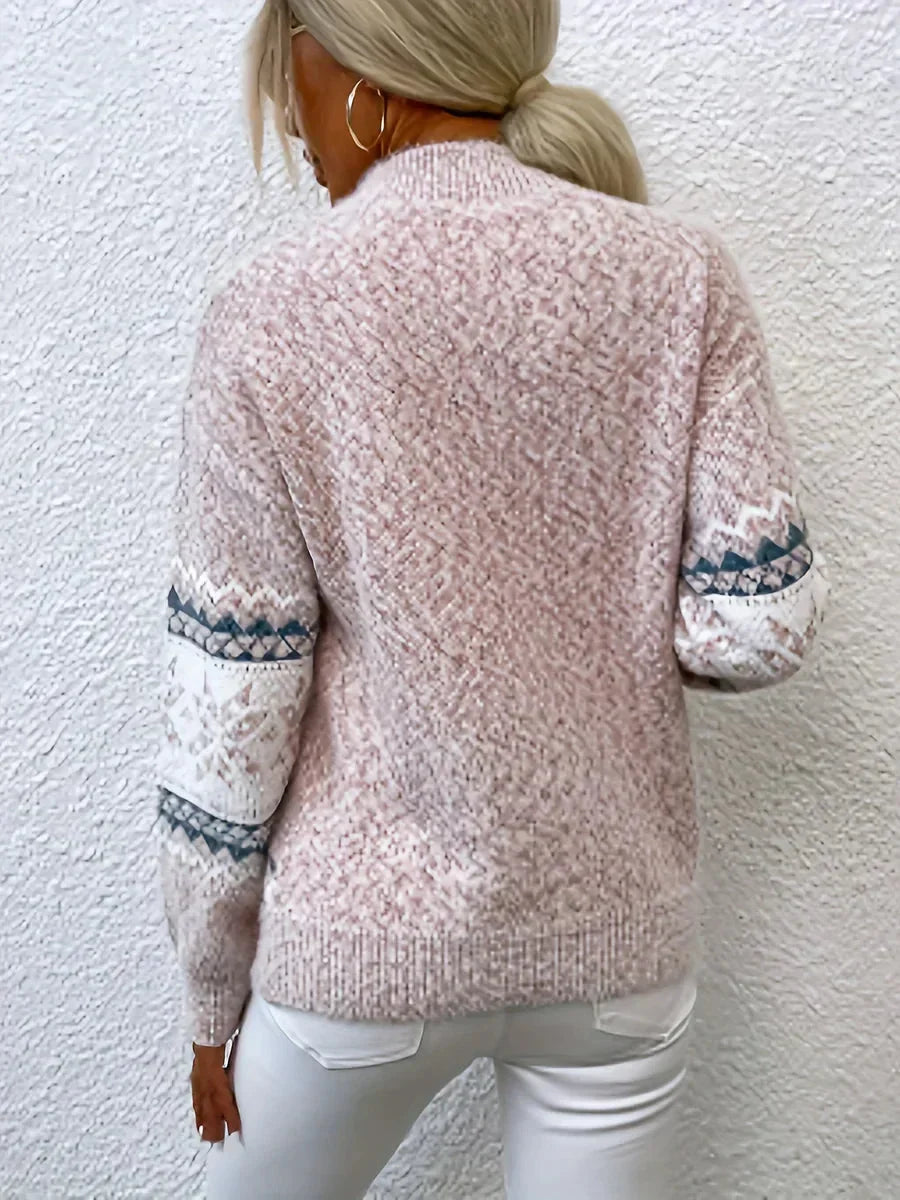 Relaxed fit Fair Isle-coltrui