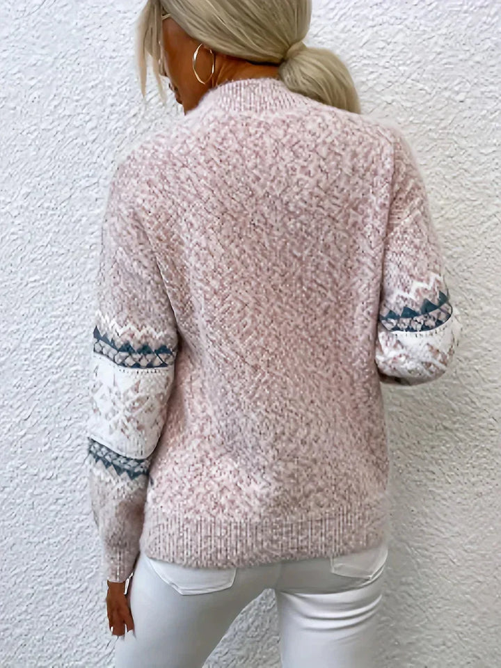Relaxed fit Fair Isle-coltrui
