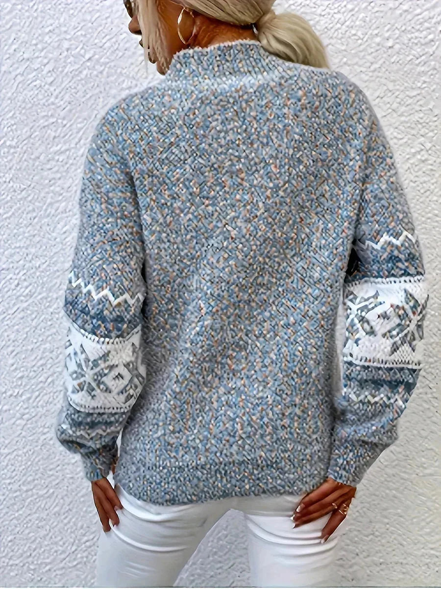 Relaxed fit Fair Isle-coltrui