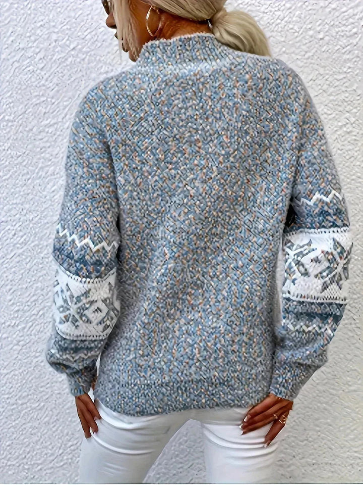 Relaxed fit Fair Isle-coltrui
