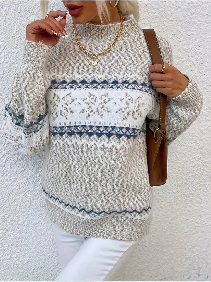 Relaxed fit Fair Isle-coltrui