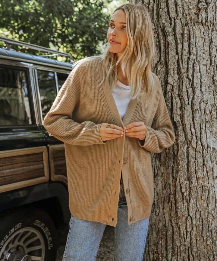 Relaxed-fit V-hals cashmere vest