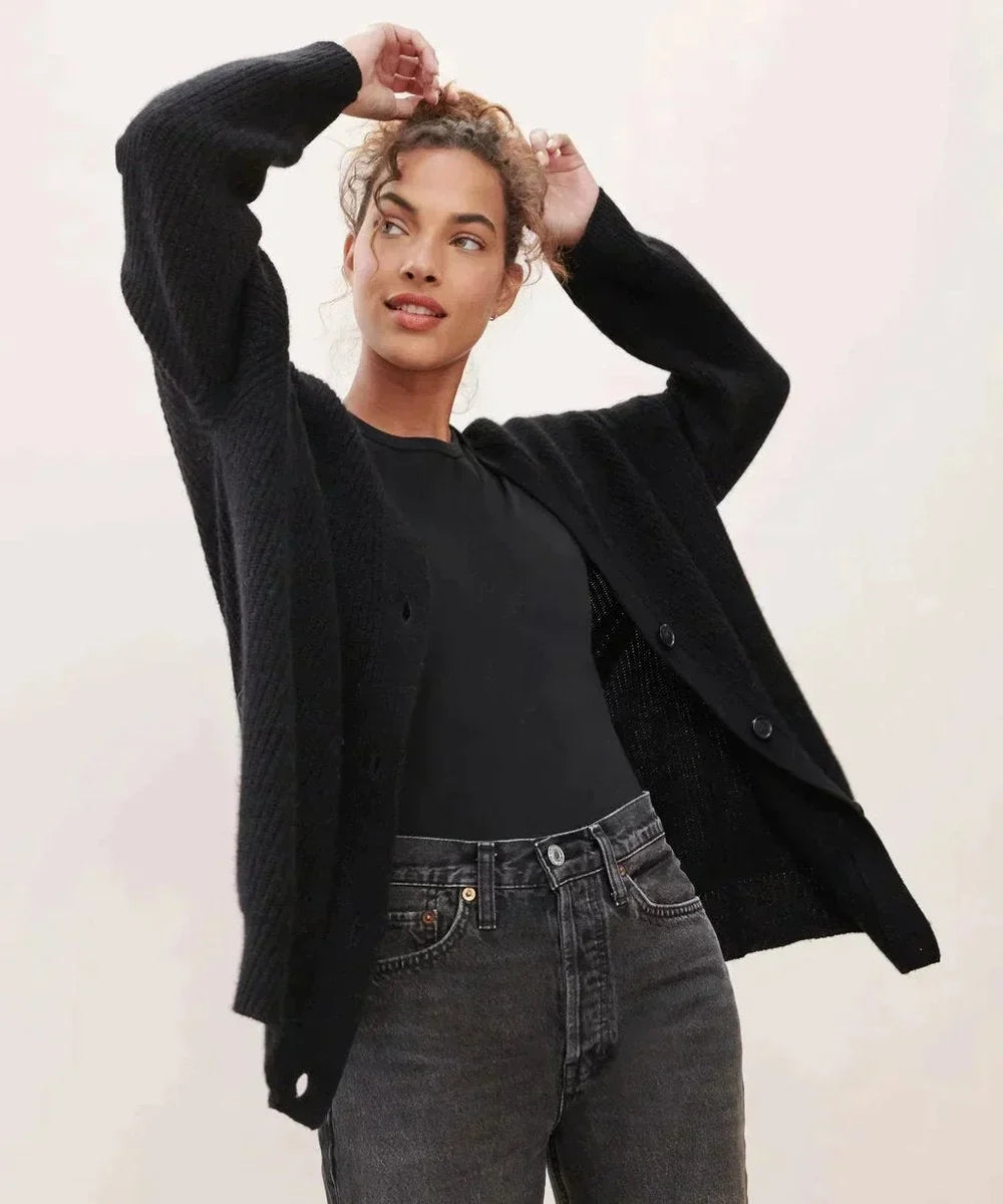 Relaxed-fit V-hals cashmere vest