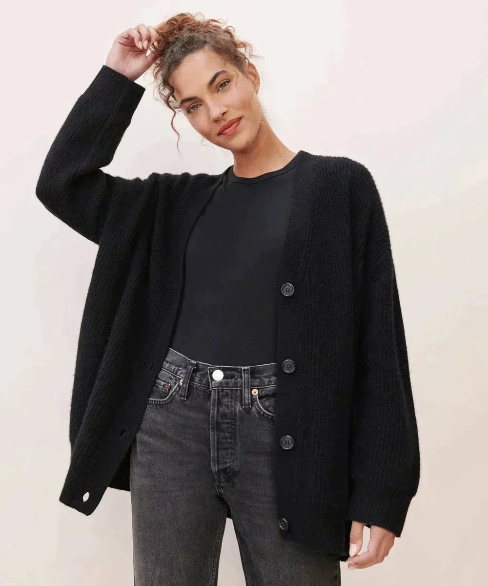 Relaxed-fit V-hals cashmere vest