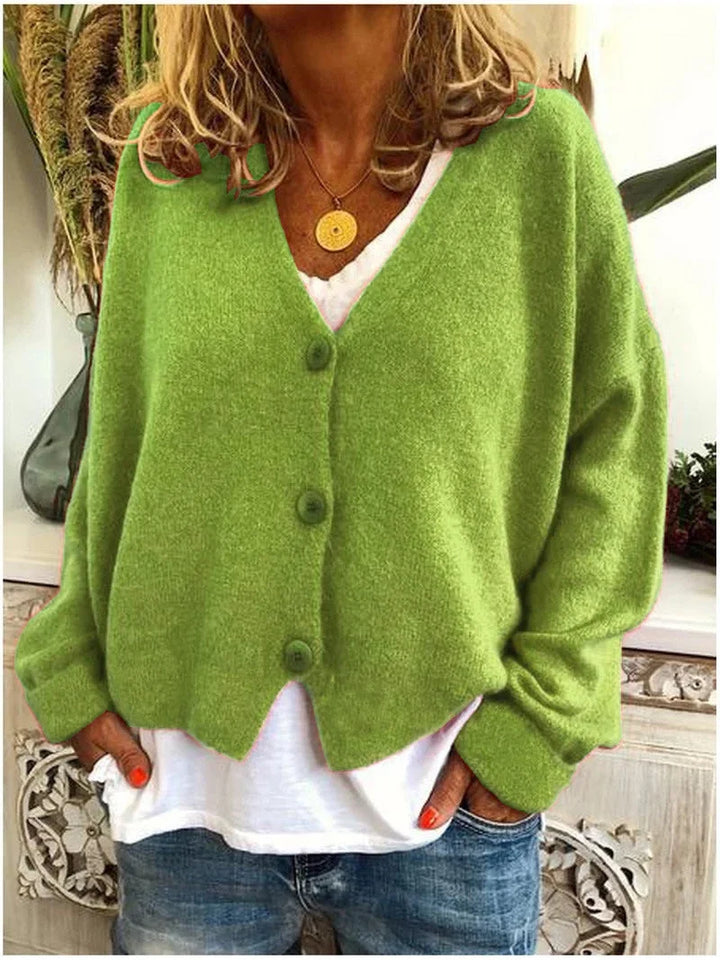 Relaxed vest met V-hals en verlaagde schouders