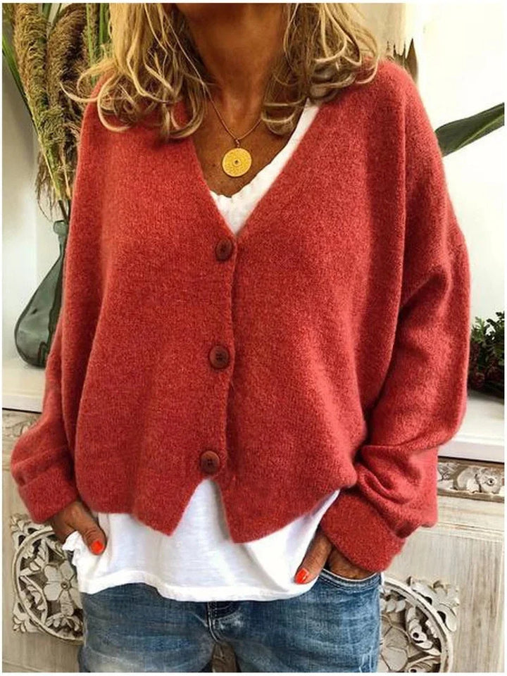 Relaxed vest met V-hals en verlaagde schouders