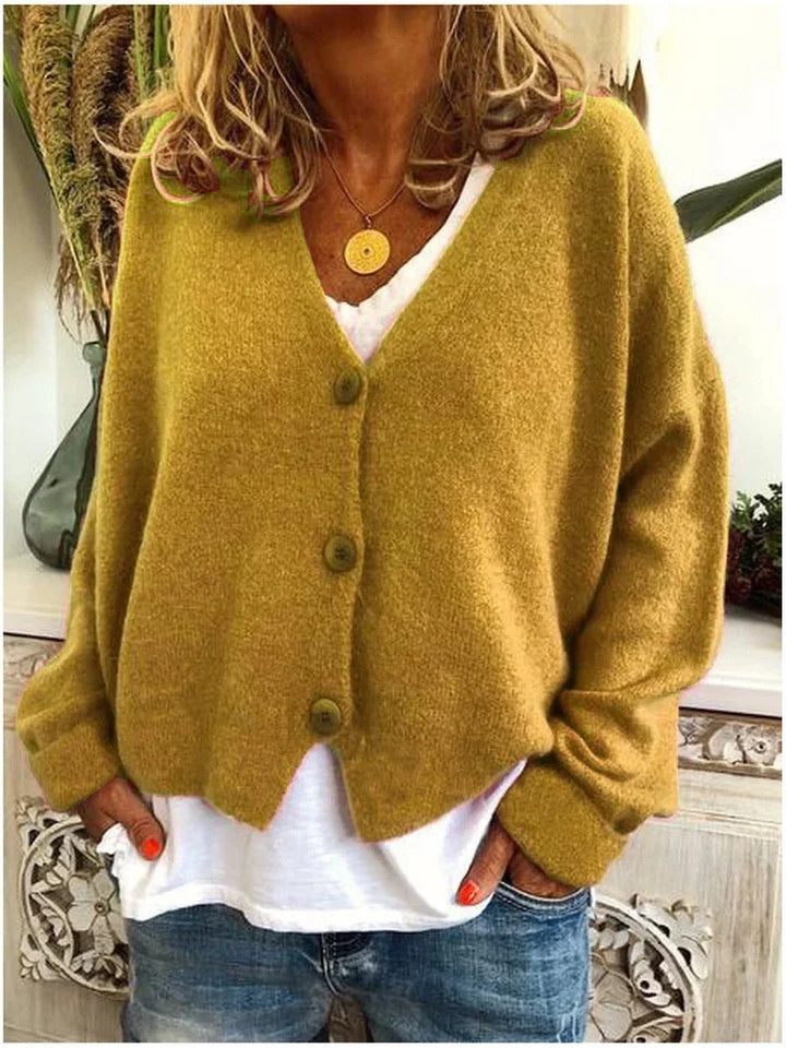 Relaxed vest met V-hals en verlaagde schouders