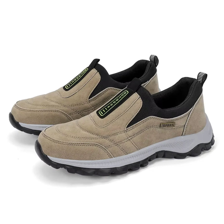 Suede-look instapschoenen met gedempte zool