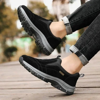 Suede-look instapschoenen met gedempte zool