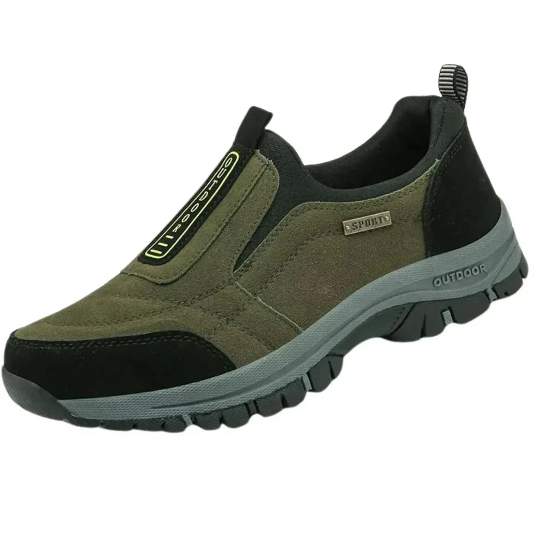 Suede-look instapschoenen met gedempte zool
