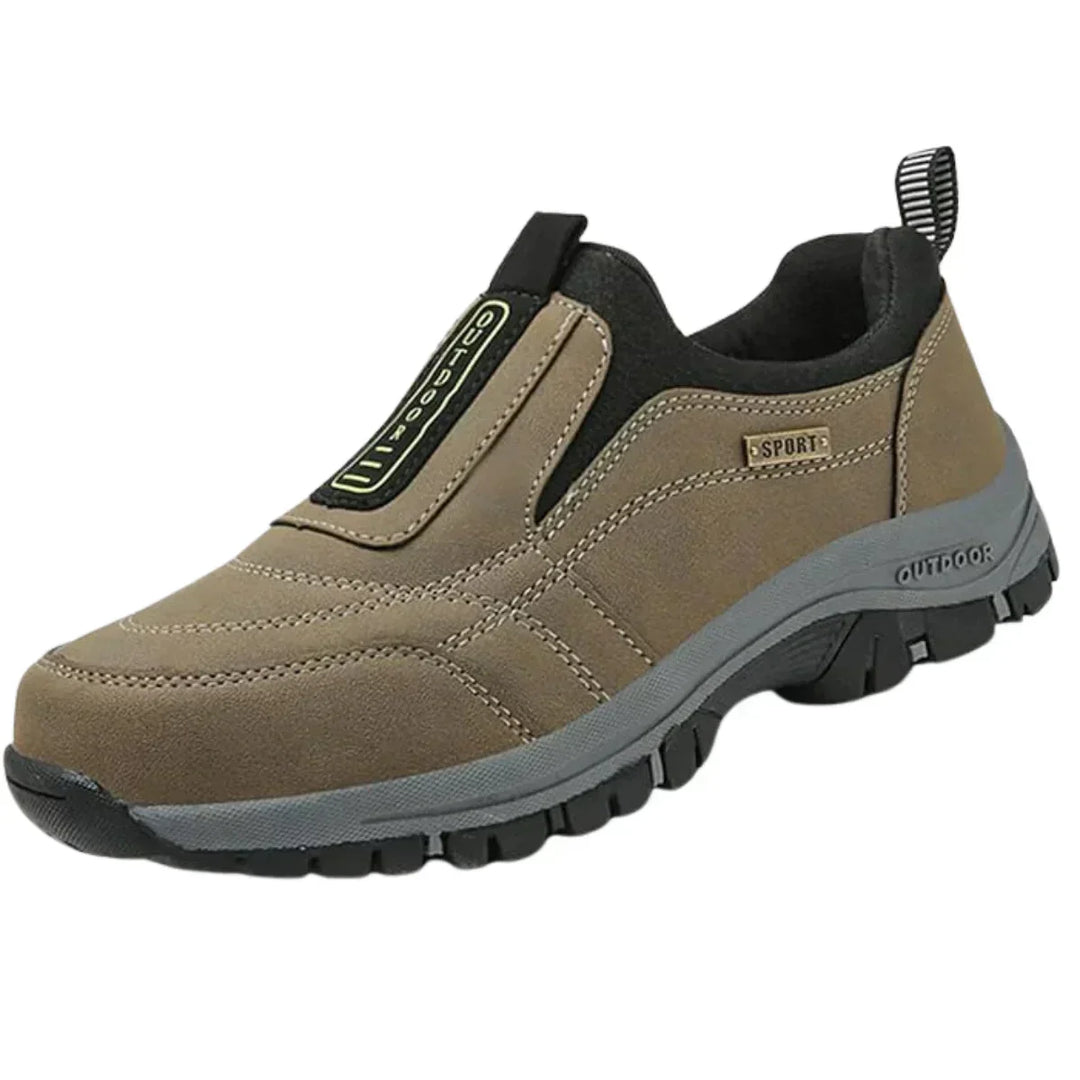 Suede-look instapschoenen met gedempte zool