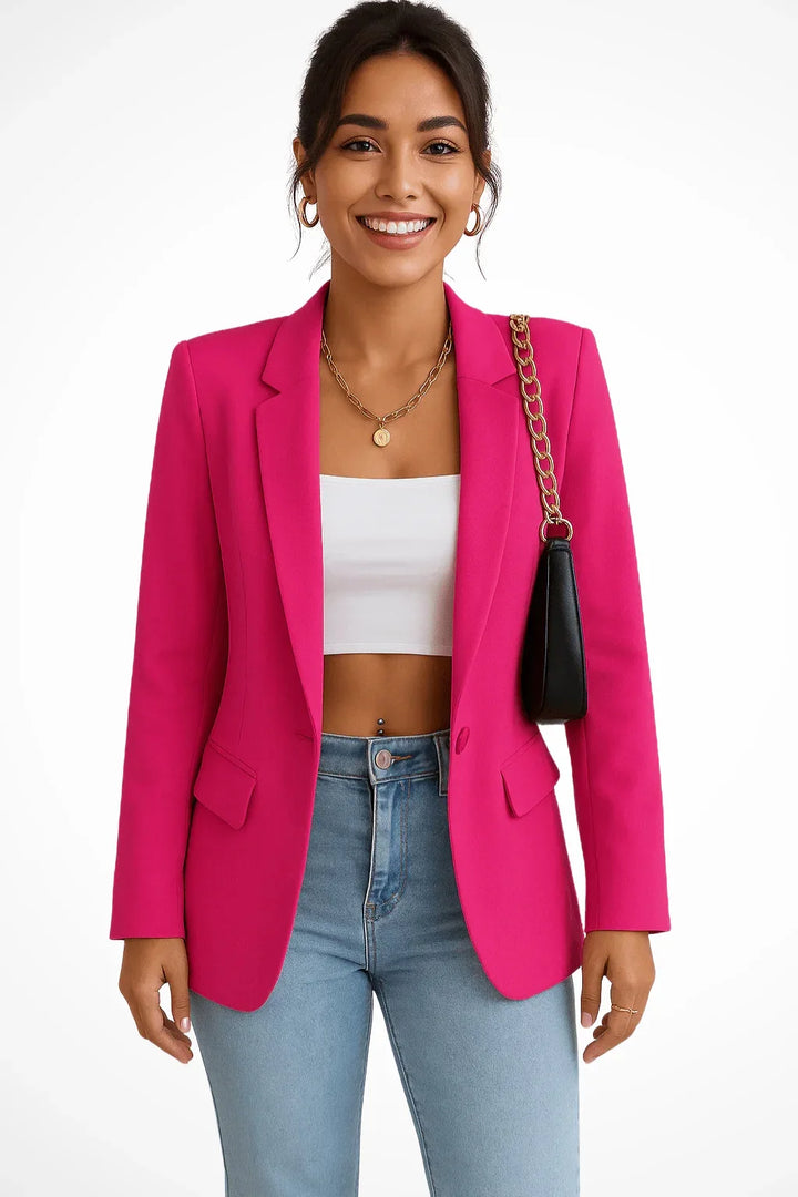 Getailleerde blazer met één knoop