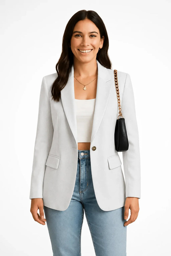Getailleerde blazer met één knoop