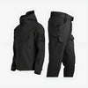 Waterdichte tactical set met capuchonjack en cargobroek