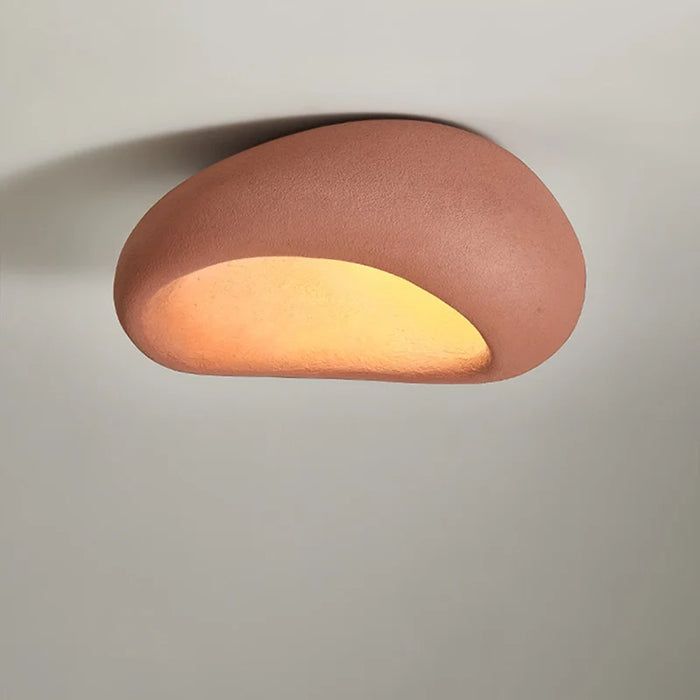 Wabi-sabi LED-plafondlamp – decoratieve plafonnière met organische vorm