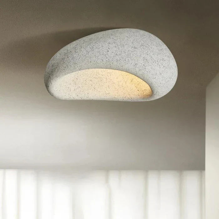 Wabi-sabi LED-plafondlamp – decoratieve plafonnière met organische vorm
