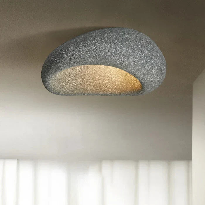 Wabi-sabi LED-plafondlamp – decoratieve plafonnière met organische vorm
