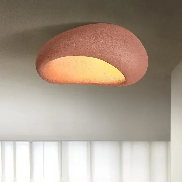 Wabi-sabi LED-plafondlamp – decoratieve plafonnière met organische vorm