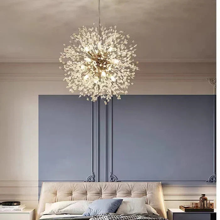 Exclusieve Kroonluchter met Kristallen – Elegante Plafondlamp voor Verfijnde Interieurs