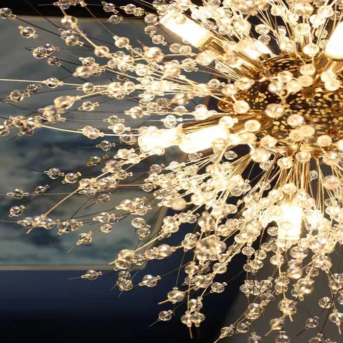 Exclusieve Kroonluchter met Kristallen – Elegante Plafondlamp voor Verfijnde Interieurs
