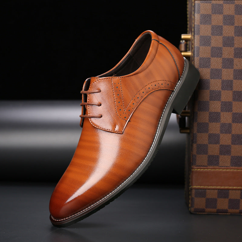 Stijlvolle Heren Veterschoenen met Brogue-details - Lennard