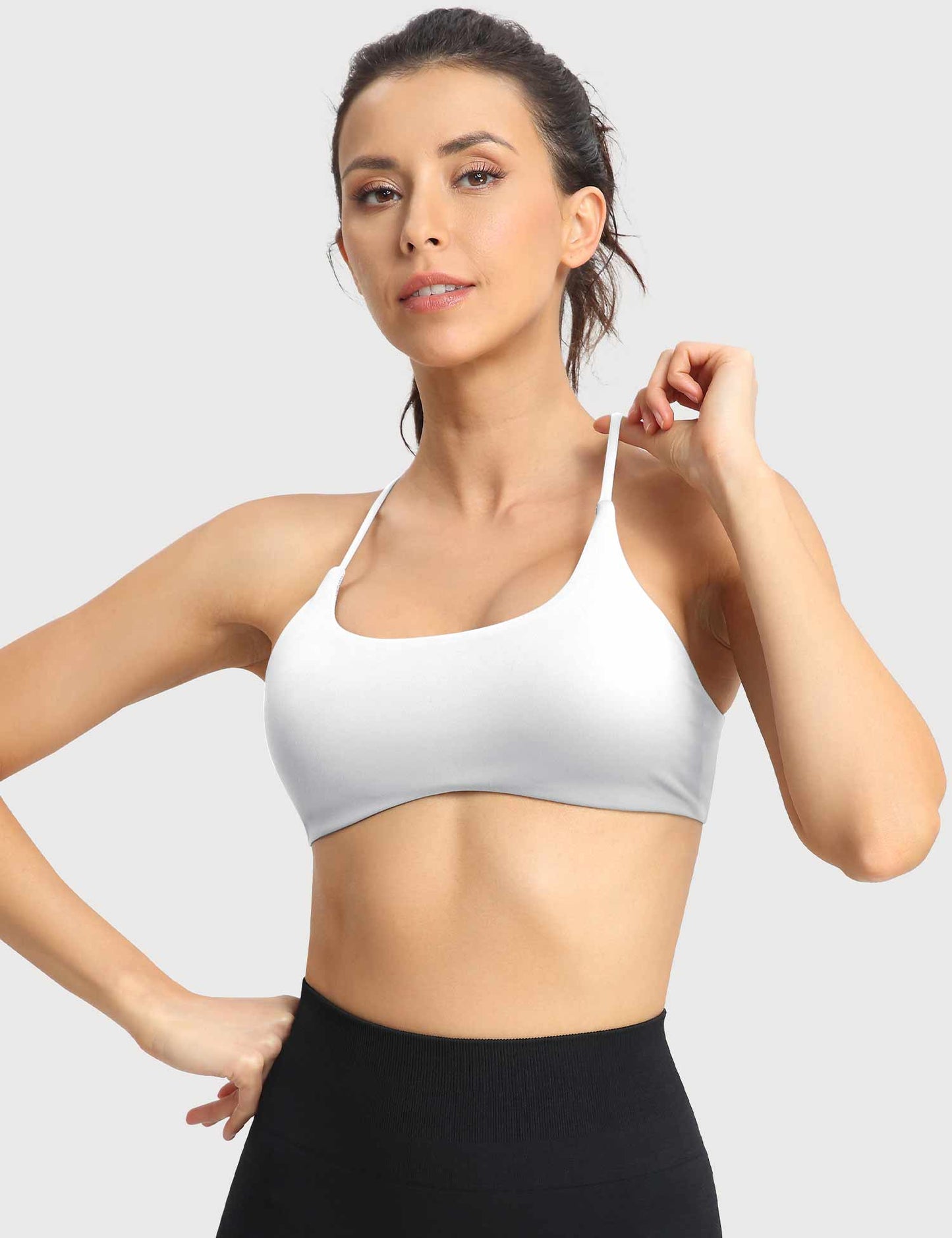 Amber aanpasbare padded sport-bh top naadloos