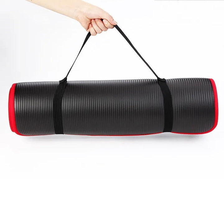 Opvouwbare yogamat voor oefeningen met 10 mm dikke schuimvulling en antislipoppervlak