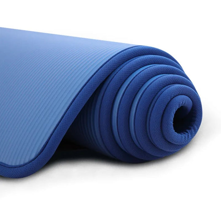 Opvouwbare yogamat voor oefeningen met 10 mm dikke schuimvulling en antislipoppervlak
