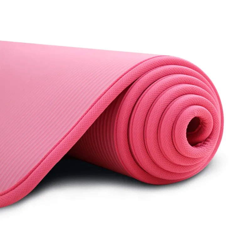 Opvouwbare yogamat voor oefeningen met 10 mm dikke schuimvulling en antislipoppervlak