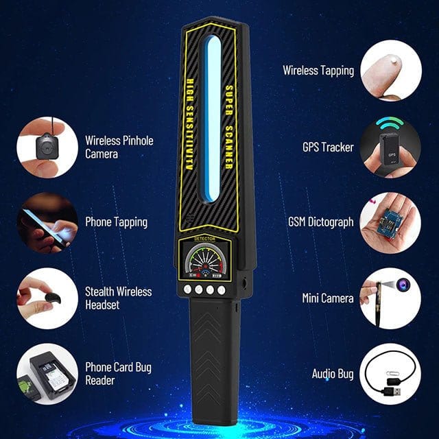 RF-Spionageapparatuur Detector | Vind Verborgen Camera's en Trackers | Draagbaar