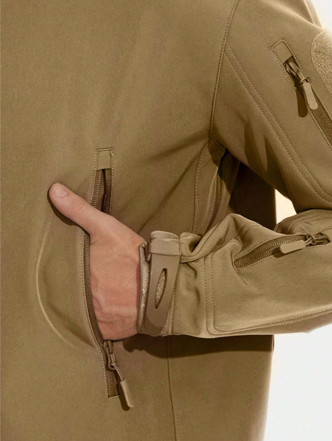 Waterdichte winddichte outdoorset van jas en broek met fleecevoering