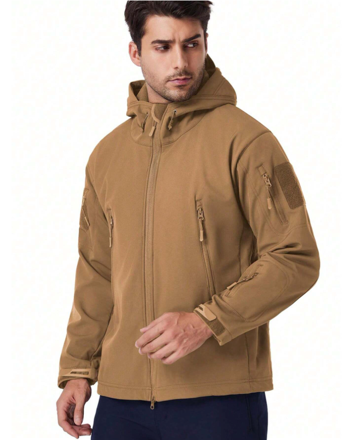 Waterdichte winddichte outdoorset van jas en broek met fleecevoering