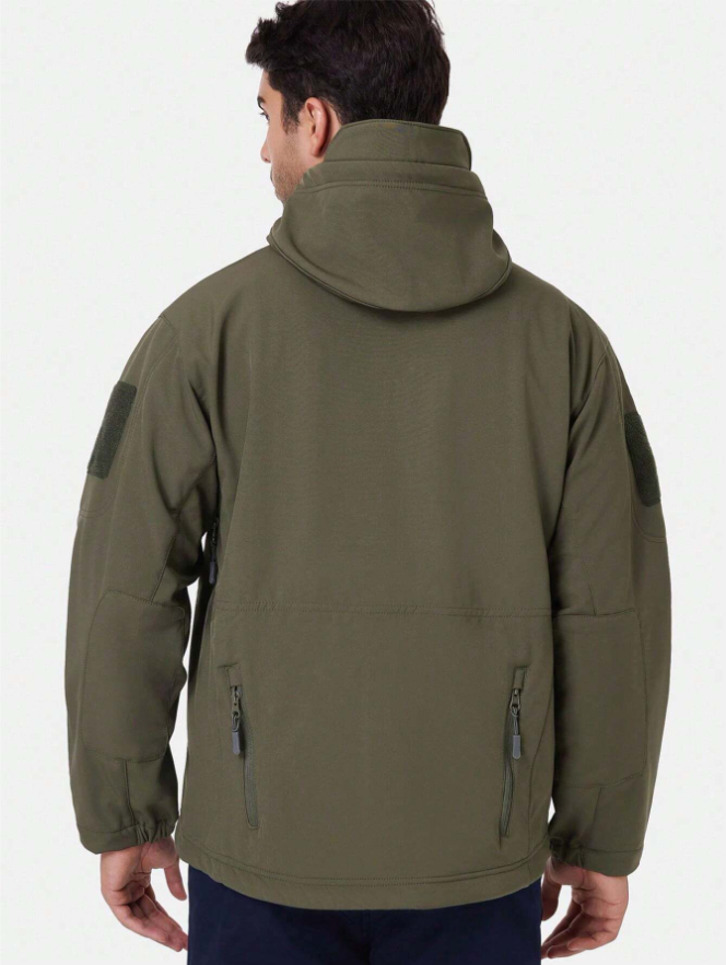 Waterdichte winddichte outdoorset van jas en broek met fleecevoering